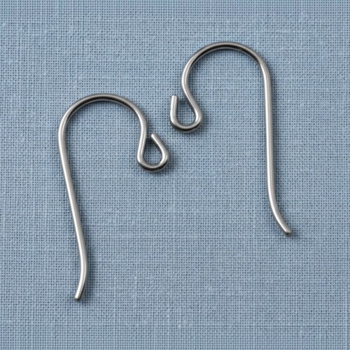 Niobium ear wires gray - ear,