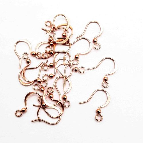 Genuine copper earring french - earring,
