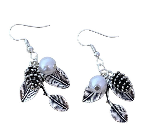 Autumn fall dangle earrings - fall,